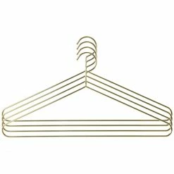 HK Living Kleiderbügel - 4er-Set - 4er-Set: 4x40x20 Cm - Brass