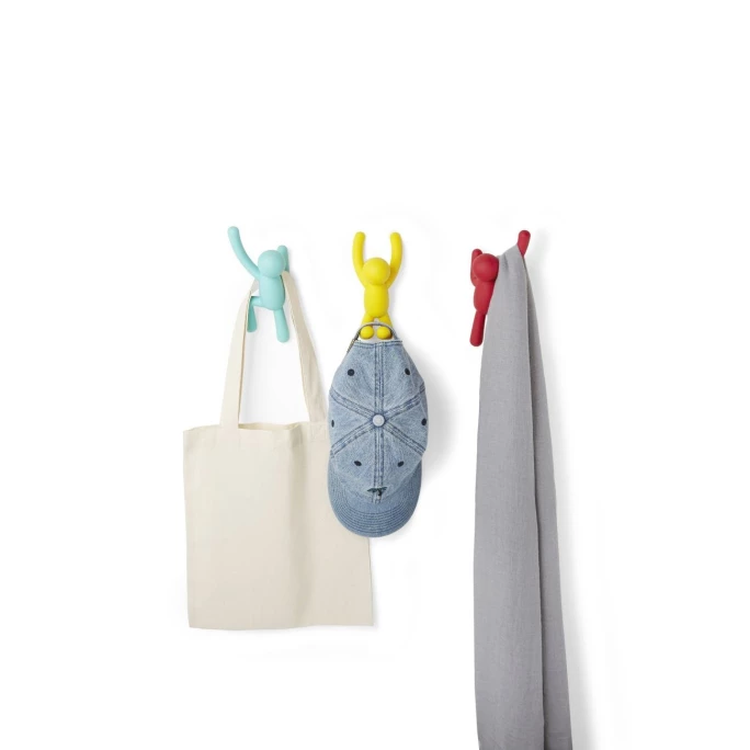 Umbra Buddy Haken 3er-Set - 25x19x8 Cm - Assorted Colour #1 3 Umbra Buddy Haken 3er-Set - 25x19x8 Cm - Assorted Colour #1 – Bild 3