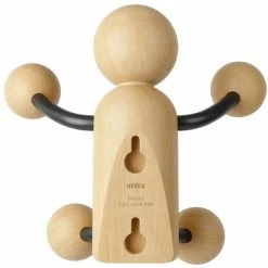 Umbra Woody Wandhaken - 16x9,5x14 Cm - Black/natural -qeeboo shop unnamed file 116
