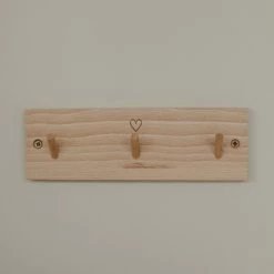 Eulenschnitt Herz Hakenleiste - Ca. 23x7,5x1,5 Cm - Natur -qeeboo shop unnamed file 122