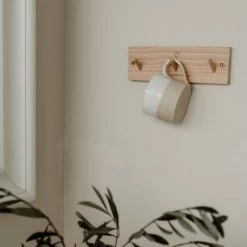 Eulenschnitt Herz Hakenleiste - Ca. 23x7,5x1,5 Cm - Natur -qeeboo shop unnamed file 123