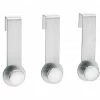 Blomus Muro 3er Set Türgarderobenhaken - 11x6,2 Cm / Türpfalz: 2,5 Cm - Silber -qeeboo shop unnamed file 138
