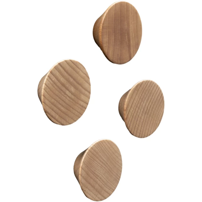 House Nordic Vasto Wandhaken - 4er-Set - 4er-Set: 5x5x2 Cm - Natur 1 House Nordic Vasto Wandhaken - 4er-Set - 4er-Set: 5x5x2 Cm - Natur