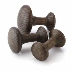 Applicata TRACK Wandhaken 3er-Set - In 3 Größen - Smoked Oak - Eiche Geräuchert