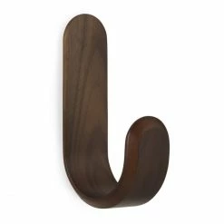 Normann Copenhagen Curve Wandhaken - 17,7x5,3x10 Cm - Walnut