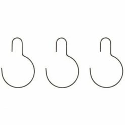 House Doctor Wire Haken Rund 3er-Set - 13,5x21,5 Cm - Dunkelgrau