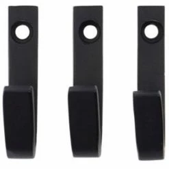 House Doctor Bath Wandhaken - 3er-Set - 3er-Set - Breite 1 Cm - Höhe 5 Cm - Schwarz