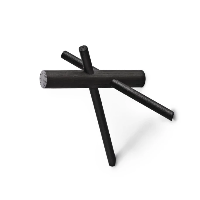 Normann Copenhagen Sticks Haken 3-teilig - 14,5 X 15,5 X 12,5 Cm - Black 1 Normann Copenhagen Sticks Haken 3-teilig - 14,5 X 15,5 X 12,5 Cm - Black