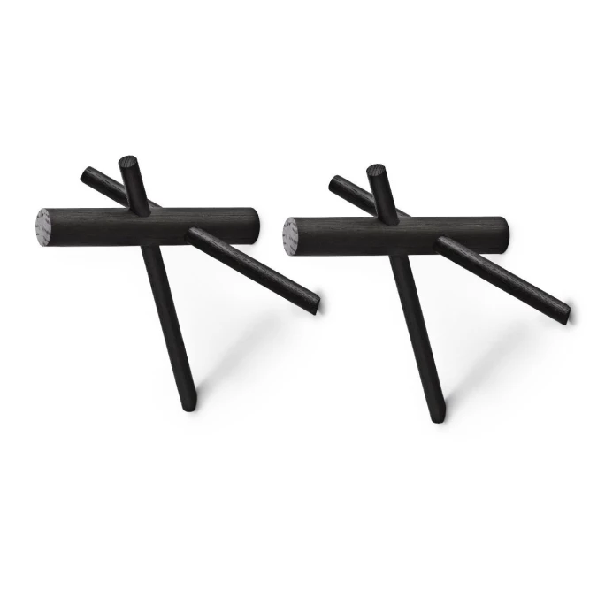 Normann Copenhagen Sticks Haken 3-teilig - 14,5 X 15,5 X 12,5 Cm - Black 2 Normann Copenhagen Sticks Haken 3-teilig - 14,5 X 15,5 X 12,5 Cm - Black – Bild 2