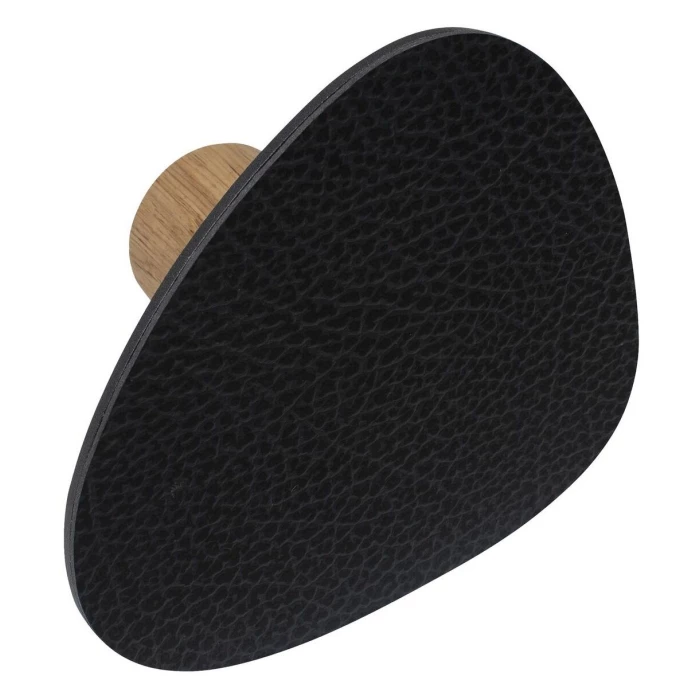 Lind DNA Wall Dot Hippo Wandhalterung - 2er Set - 2er Set - 8x10 Cm - Black-anthracite/black/nature 1 Lind DNA Wall Dot Hippo Wandhalterung - 2er Set - 2er Set - 8x10 Cm - Black-anthracite/black/nature