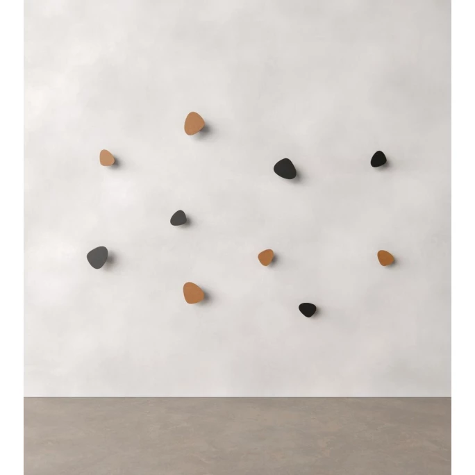 Lind DNA Wall Dot Hippo Wandhalterung - 2er Set - 2er Set - 8x10 Cm - Black-anthracite/black/nature 2 Lind DNA Wall Dot Hippo Wandhalterung - 2er Set - 2er Set - 8x10 Cm - Black-anthracite/black/nature – Bild 2