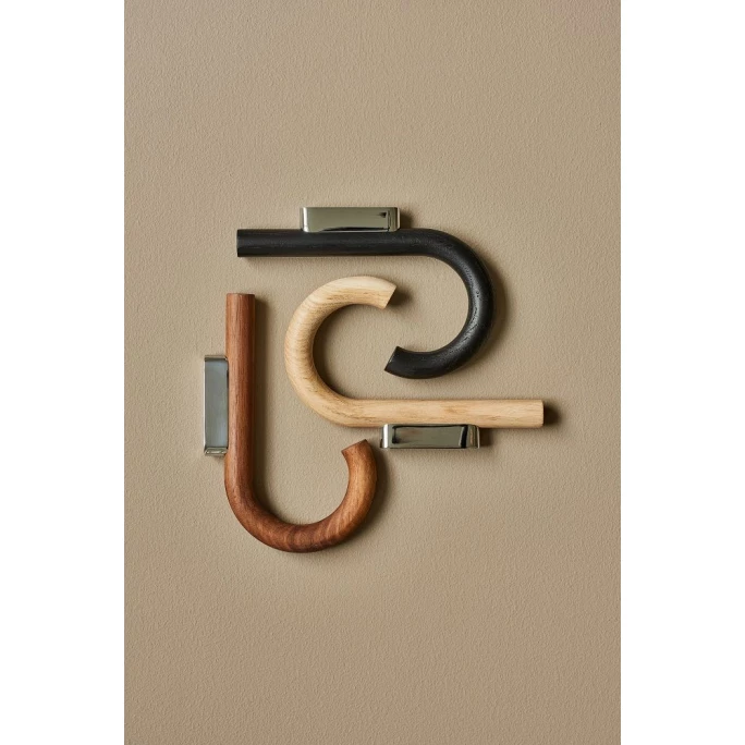 Gejst Design Gejst Hook Garderobenhaken - 2x12,8x19 Cm - Black/chrome 3 Gejst Design Gejst Hook Garderobenhaken - 2x12,8x19 Cm - Black/chrome – Bild 3