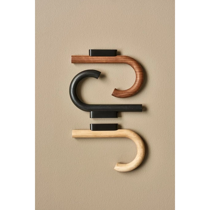 Gejst Design Gejst Hook Garderobenhaken - 2x12,8x19 Cm - Black/black Chrome 2 Gejst Design Gejst Hook Garderobenhaken - 2x12,8x19 Cm - Black/black Chrome – Bild 2