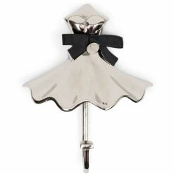 Riviera Maison Rivièra Maison Lovely Dress Wandhaken - 15,5x6x21 Cm - Silberfarben