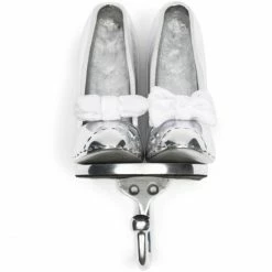 Riviera Maison Rivièra Maison Lovely Pumps Wandhaken - 12x9,5x19 Cm - Silberfarben