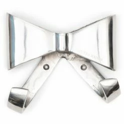 Riviera Maison Rivièra Maison Pretty Bow Wandhaken M - 15x6,5x15 Cm - Silberfarben