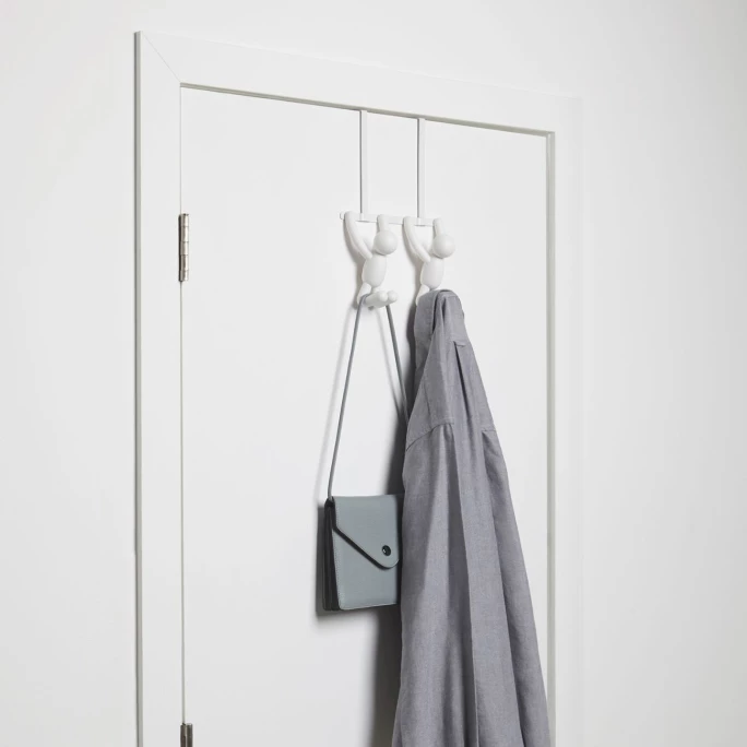 Umbra Buddy Türgarderobe - 22x6x32 Cm - White 3 Umbra Buddy Türgarderobe - 22x6x32 Cm - White – Bild 3