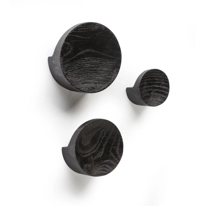 Born In Sweden Play Wandhaken 3er Set - Klein: Ø 6 Cm X 4 Cm, Mittel: Ø 9 Cm X 4 Cm, Groß: Ø 11 Cm X 4 Cm - Schwarz 1 Born In Sweden Play Wandhaken 3er Set - Klein: Ø 6 Cm X 4 Cm, Mittel: Ø 9 Cm X 4 Cm, Groß: Ø 11 Cm X 4 Cm - Schwarz
