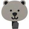 Lind DNA BEAR Nupo KIDS HOOKS Wandhaken - 4er-Set - 4er-Set: 7,5x6 Cm - Light Grey -qeeboo shop unnamed file 357