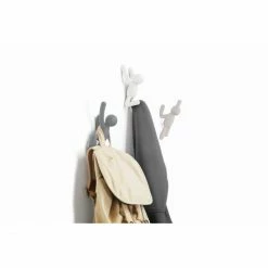 Umbra Buddy Wandhaken 3er-Set - 3 Haken à 19 X 18 X 8 Cm - Assorted - Grau/weiß -qeeboo shop unnamed file 38