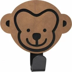 Lind DNA MONKEY Nupo KIDS HOOKS Wandhaken - 4er-Set - 4er-Set: 9x6,5 Cm - Nature