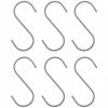 House Doctor Snap S-Haken - 6er-Set - 6er-Set - 4,8x0,5x10 Cm - Silberfarben -qeeboo shop unnamed file 419