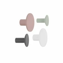 Present Time PT LIVING Elegant Earth Wandhaken Im 4er-Set - Ø 8,5 Cm / Ø 5 Cm - Multi
