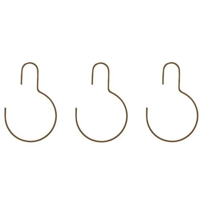 House Doctor Wire Haken Rund 3er-Set - 13,5x21,5 Cm - Braun 1 House Doctor Wire Haken Rund 3er-Set - 13,5x21,5 Cm - Braun