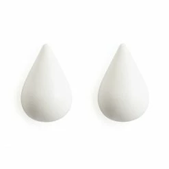 Normann Copenhagen Dropit Haken-Set S - 2er-Set - 7,7 X 5,0 X 8,0 Cm - White