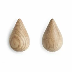 Normann Copenhagen Dropit Haken-Set S - 2er-Set - 7,7 X 5,0 X 8,0 Cm - Nature
