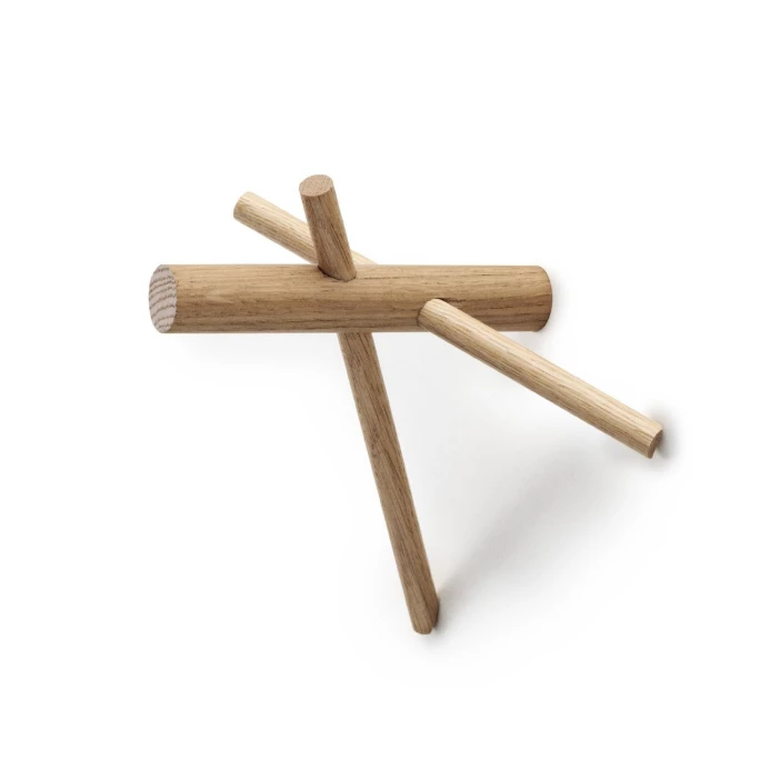 Normann Copenhagen Sticks Haken 2er-Set - 2 Stück à 14,5 X 15,5 X 12,5 Cm - Nature 2 Normann Copenhagen Sticks Haken 2er-Set - 2 Stück à 14,5 X 15,5 X 12,5 Cm - Nature – Bild 2