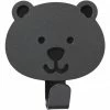 Lind DNA BEAR Nupo KIDS HOOKS Wandhaken - 7,5x6 Cm - Anthracite -qeeboo shop unnamed file 465