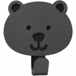 Lind DNA BEAR Nupo KIDS HOOKS Wandhaken - 7,5x6 Cm - Anthracite