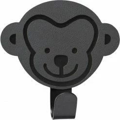 Lind DNA MONKEY Nupo KIDS HOOKS Wandhaken - 9x6,5 Cm - Anthracite