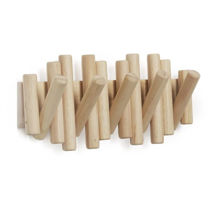 Umbra Picket Wandgarderobe - 4,14 X 16,84 X 37,79 Cm - Natural 2 Umbra Picket Wandgarderobe - 4,14 X 16,84 X 37,79 Cm - Natural – Bild 2