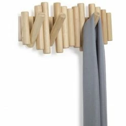 Umbra Picket Wandgarderobe - 4,14 X 16,84 X 37,79 Cm - Natural 8 Umbra Picket Wandgarderobe - 4,14 X 16,84 X 37,79 Cm - Natural -qeeboo shop unnamed file 479