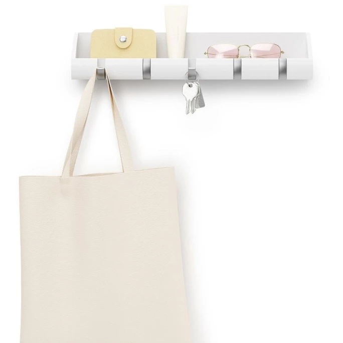 Umbra Cubby Multifunktionale Wandablage - 43x7x8 Cm - White 2 Umbra Cubby Multifunktionale Wandablage - 43x7x8 Cm - White – Bild 2