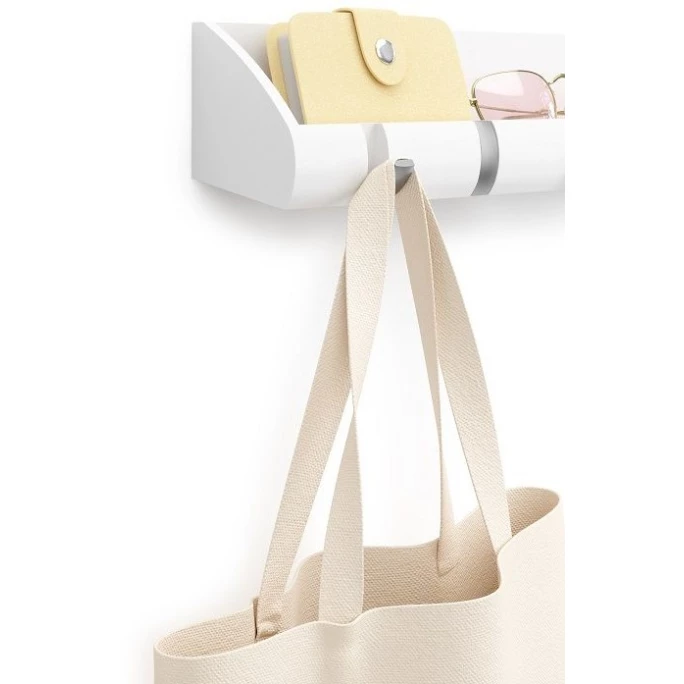 Umbra Cubby Multifunktionale Wandablage - 43x7x8 Cm - White 4 Umbra Cubby Multifunktionale Wandablage - 43x7x8 Cm - White – Bild 4