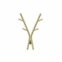 LEITMOTIV Deer Garderobenhaken - 47,7x29x11,8 Cm - Antique Gold