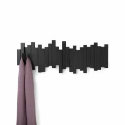 Umbra Stäbchen Garderobenhaken - 49x18 Cm - Tiefe 3 Cm - Black -qeeboo shop unnamed file 500