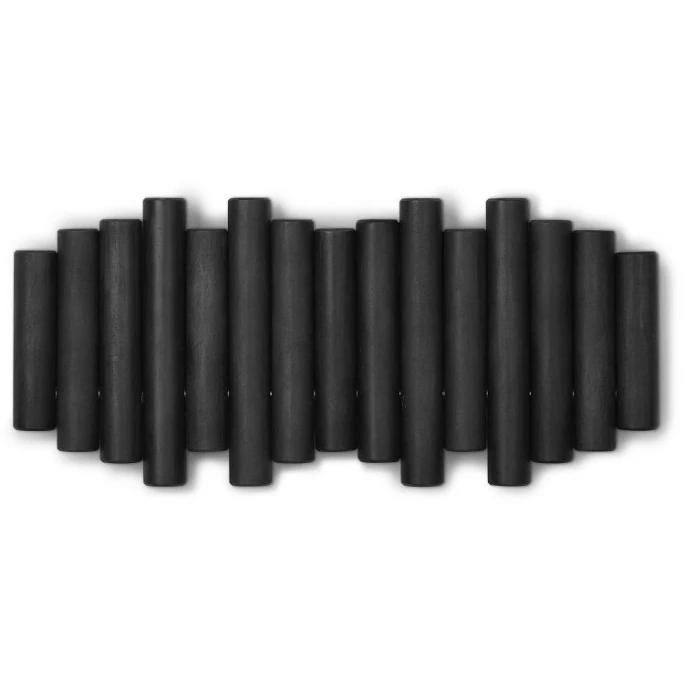 Umbra Picket Wandgarderobe - 38x16,5x4,5 Cm - Black 1 Umbra Picket Wandgarderobe - 38x16,5x4,5 Cm - Black
