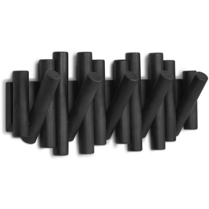 Umbra Picket Wandgarderobe - 38x16,5x4,5 Cm - Black 3 Umbra Picket Wandgarderobe - 38x16,5x4,5 Cm - Black – Bild 3