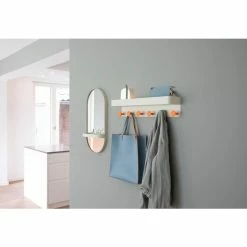 Remember Wandgarderobe Mit Ablage - 60x11,8x13,0 Cm - Creme -qeeboo shop unnamed file 535