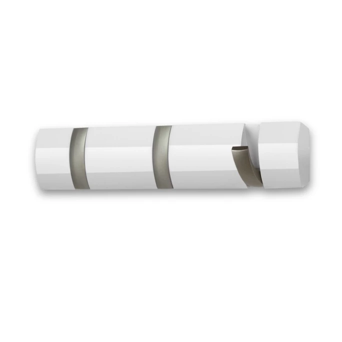 Umbra Flip Garderobenhaken M - 30x4x7 Cm - White 1 Umbra Flip Garderobenhaken M - 30x4x7 Cm - White