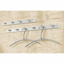 ZACK ACCOLO Garderobenleiste Mit 6 Haken - Länge 60 Cm - Edelstahl -qeeboo shop unnamed file 575