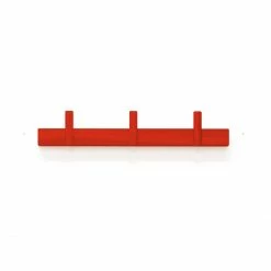 Authentics LINE UP Wandgarderobe - 41,5 X 3,7 X 3,7 Cm - Esche Rot