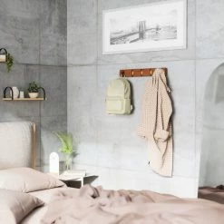 Umbra Flip Wandgarderobe - 51x6x3 Cm - Walnut/gold 9 Umbra Flip Wandgarderobe - 51x6x3 Cm - Walnut/gold -qeeboo shop unnamed file 649