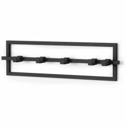 Umbra Cubiko Wandgarderobe 5 Haken - 53x6x15 Cm - Black -qeeboo shop unnamed file 680