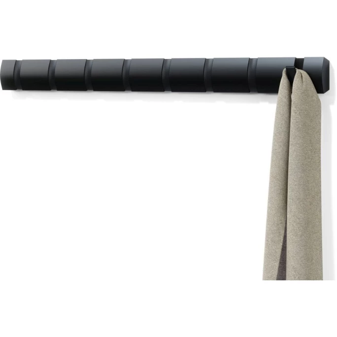 Umbra Flip 8 Wandhaken-Garderobe - 81x6x3 Cm - Black 2 Umbra Flip 8 Wandhaken-Garderobe - 81x6x3 Cm - Black – Bild 2
