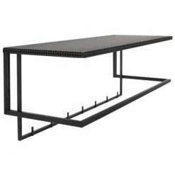 Kristina Dam Studio Grid Wandgarderobe - 75x28x28 Cm - Black -qeeboo shop unnamed file 709